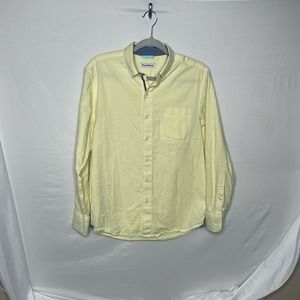 Tommy Bahama Mens Yellow Long Sleeve Button Down Size S